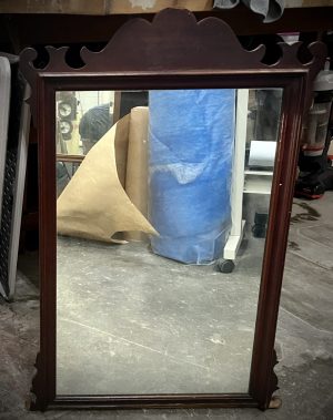 Carved Wood Mirror