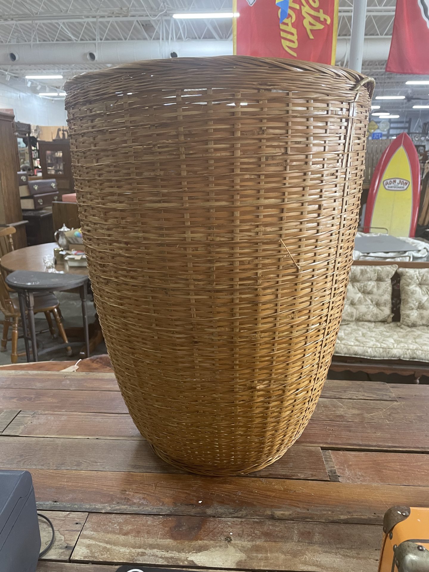 Tall Wicker Basket - Picker Place