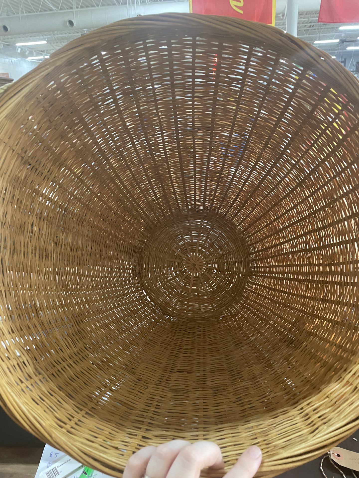 Tall Wicker Basket - Picker Place
