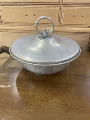 Aluminum Covered Serving Bowl