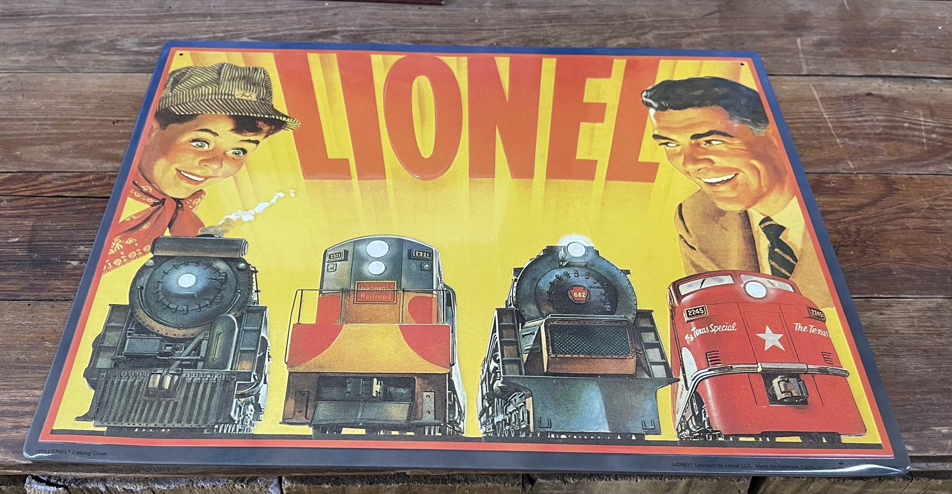 1954 Lionel Catalogue Cover Sign Picker Place