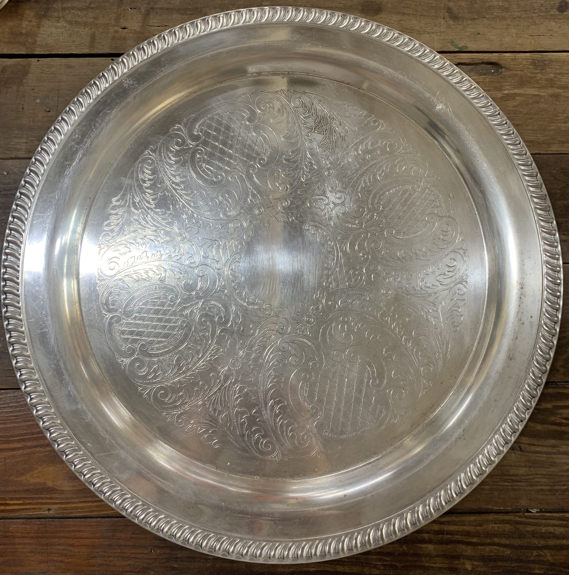 Leonard Silver Plate Serving Platter - Picker Place