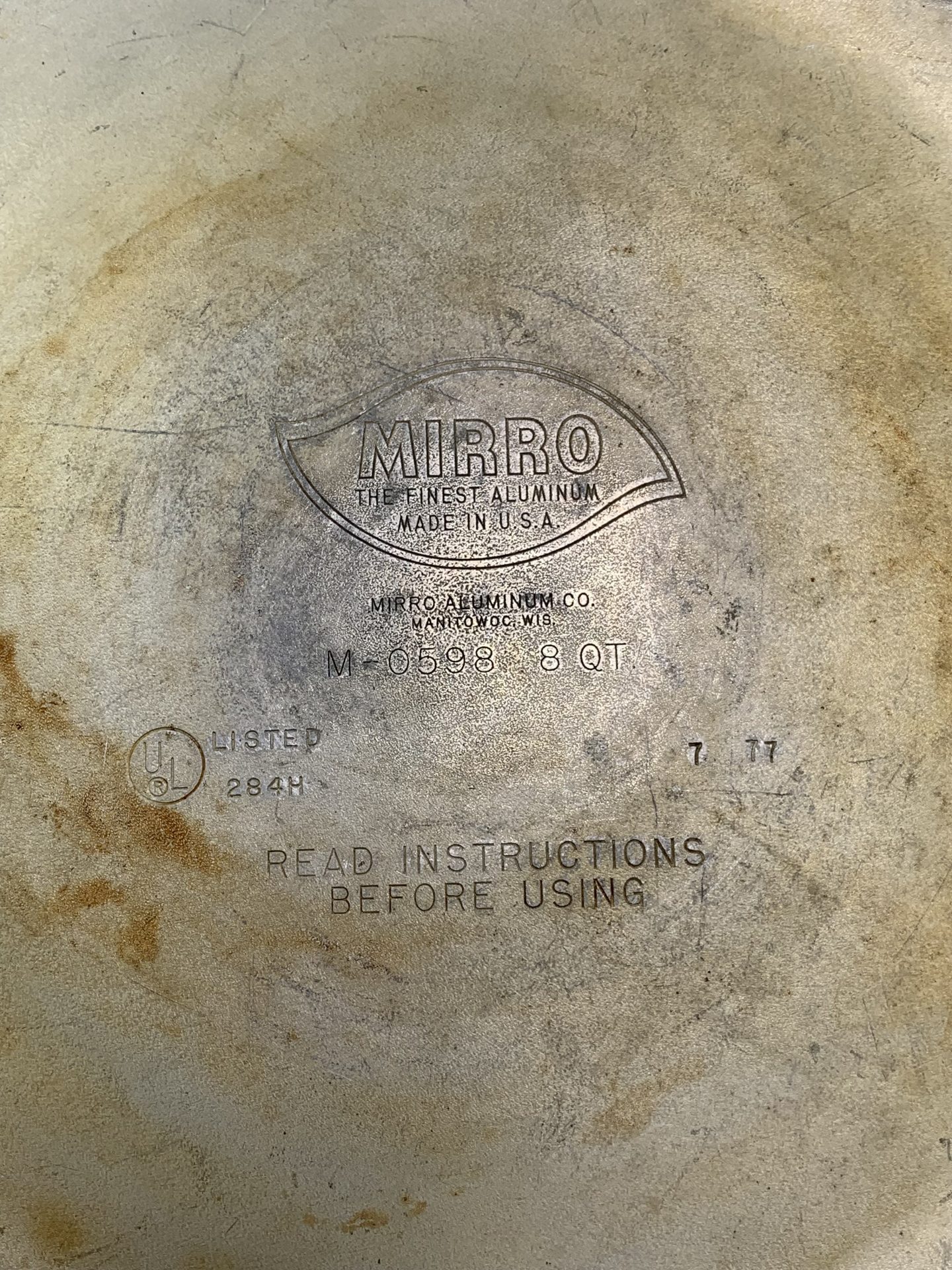希少】Mirro-Matic 圧力鍋 8QT M-0398 アメリカ製 Vintage Mirro Matic
