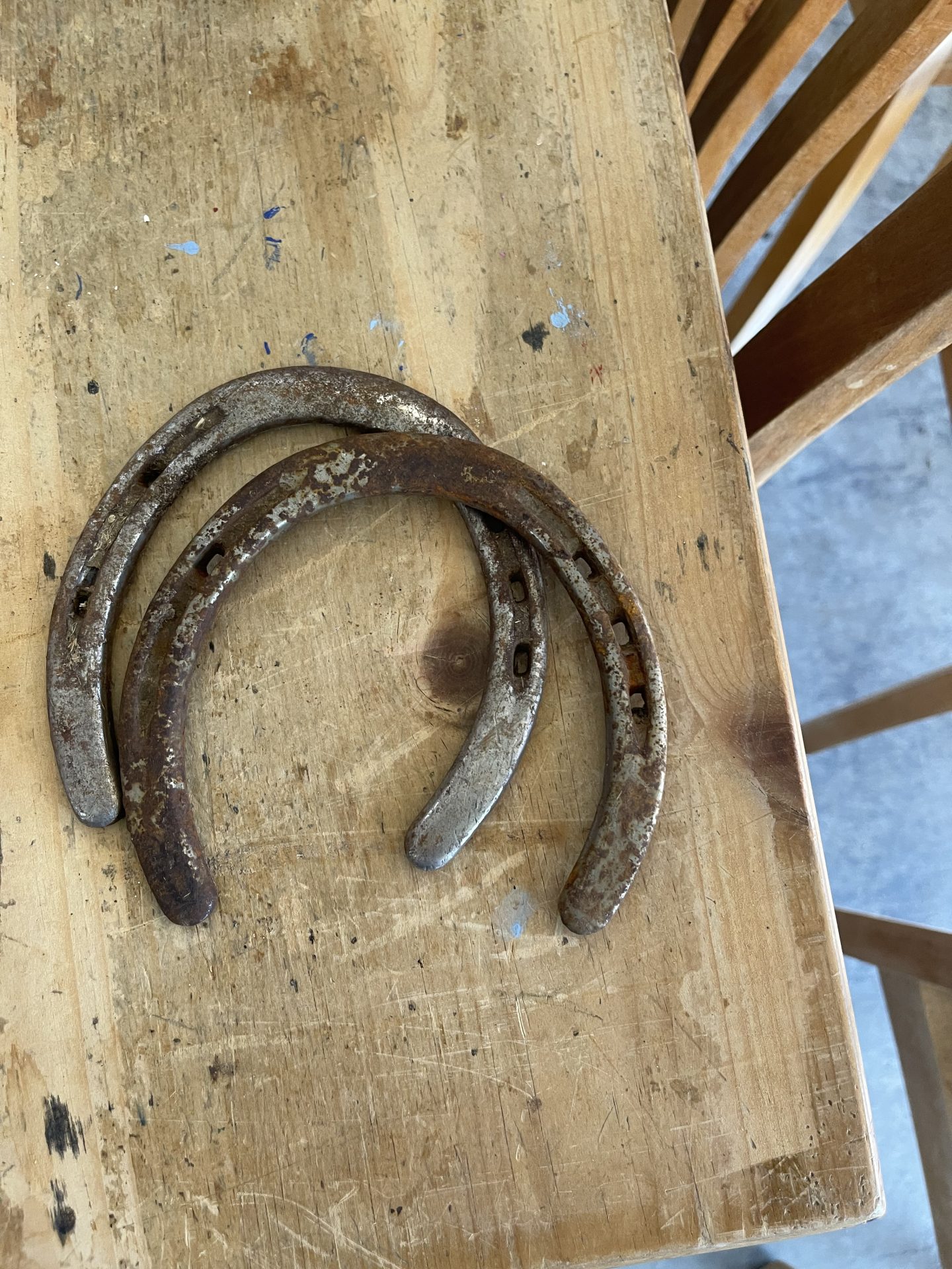 Rustic Horseshoe Picker Place