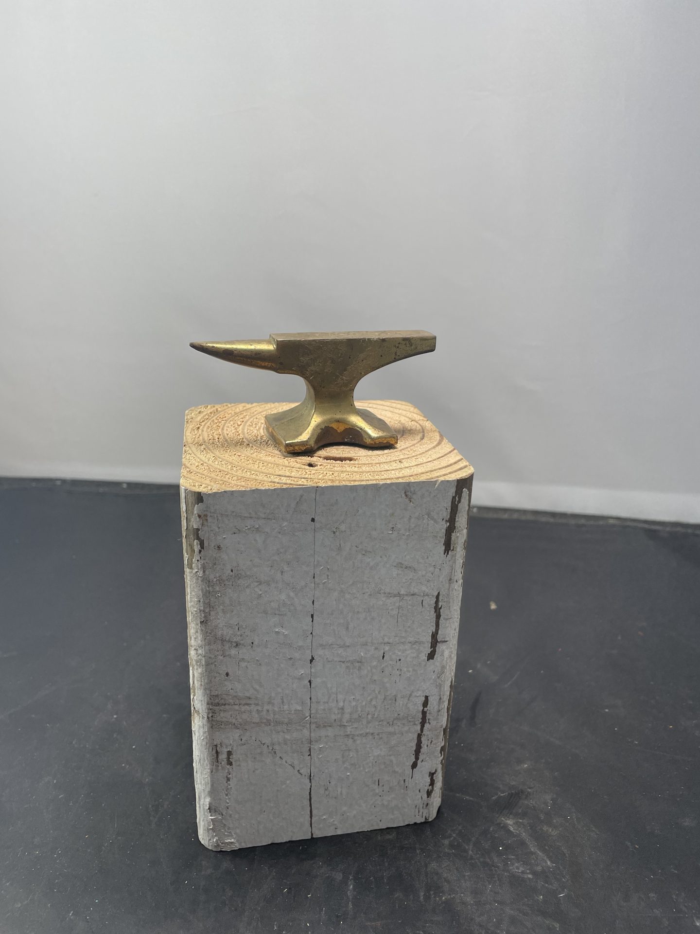 Miniature Brass Anvil Picker Place