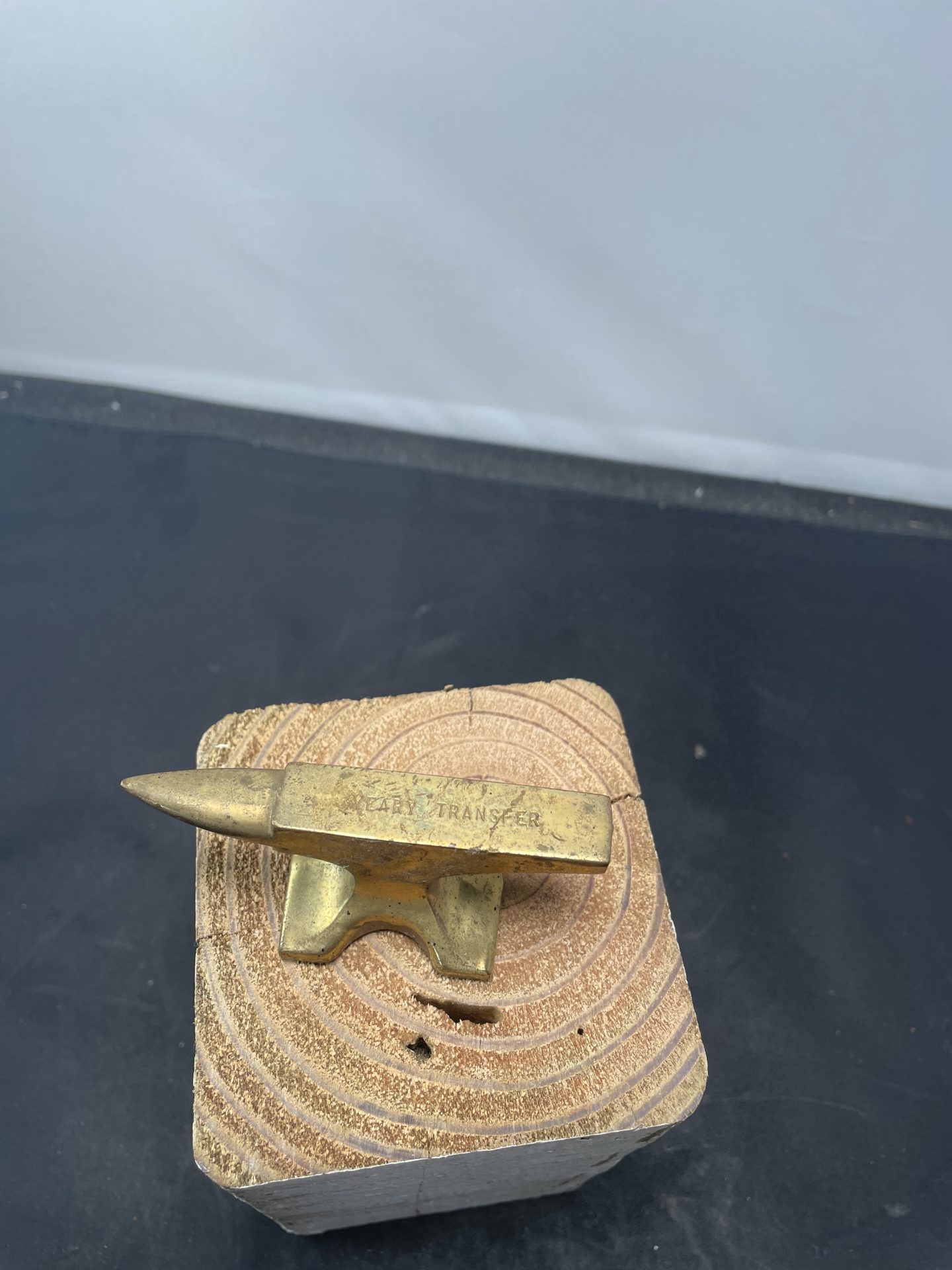 Miniature Brass Anvil Picker Place