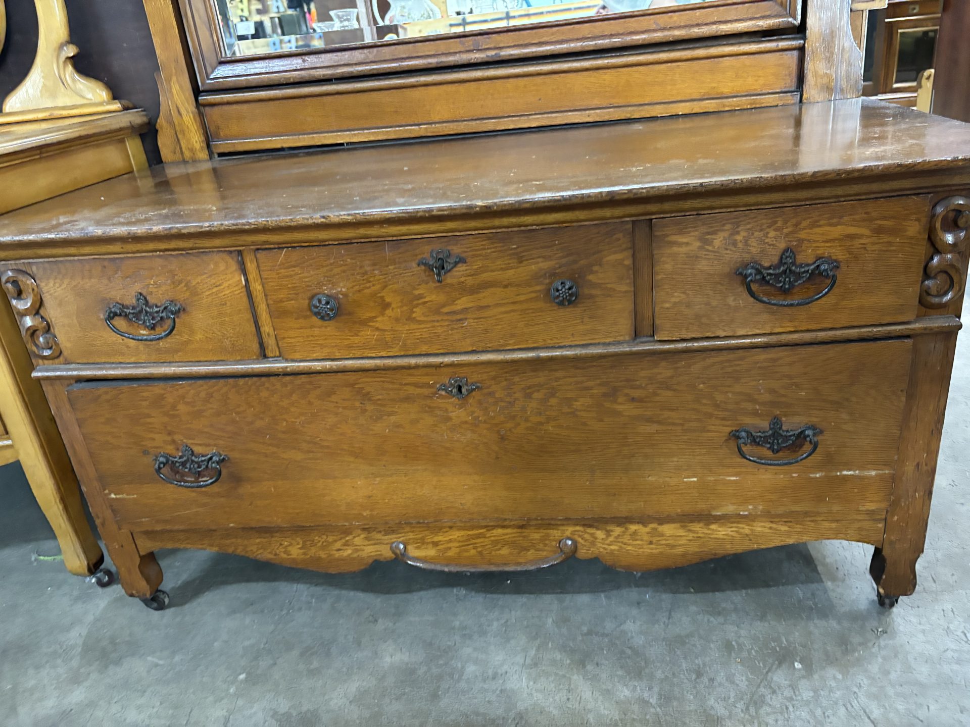 Antique Victorian Vanity Dresser - Picker Place Antique Victorian Vanity Dresser - Picker Place