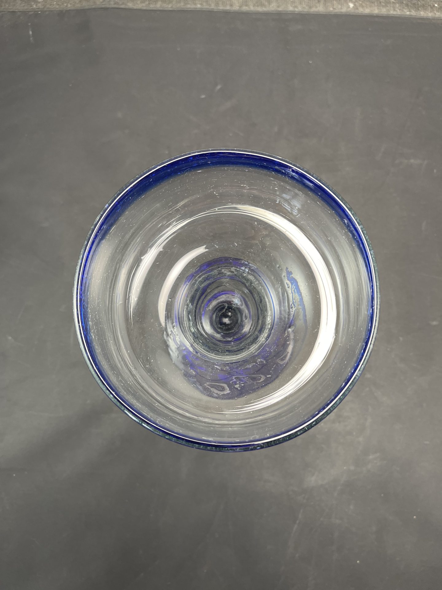 Blue Rim Margarita Glass | Picker Place