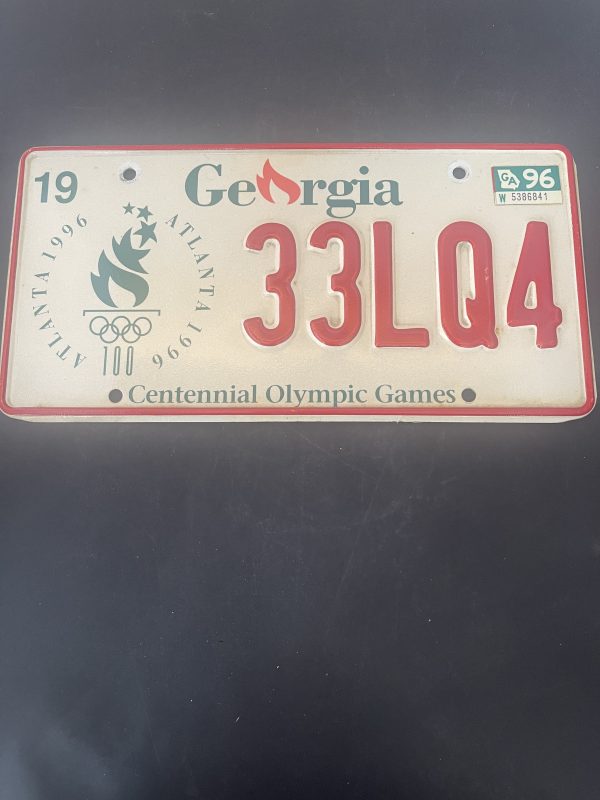 Georgia Racing Plate Georgia Centennial Olympic Plate - Picker Place