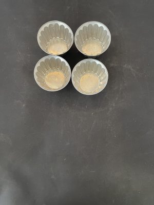 Set of 4 Aluminum Custard Cups