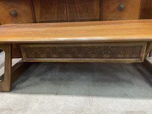 Lane Coffee Table w/Basketweave Drawer