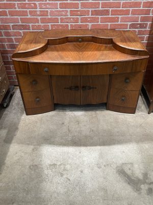 Art Decor Waterfall Wooden Desk