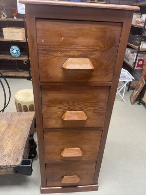 Wooden File Cabinet w/4 Drawers @DFW