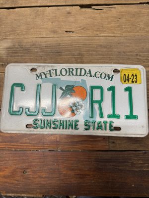 FL License Plate CJJ R11