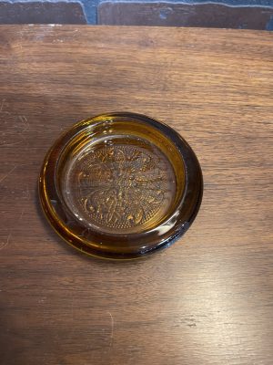 Amber Tiara Indiana Glass Coaster @DFW